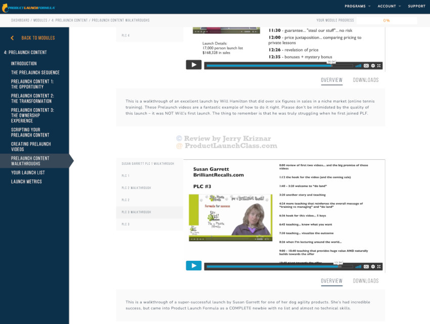 pre-launch content module